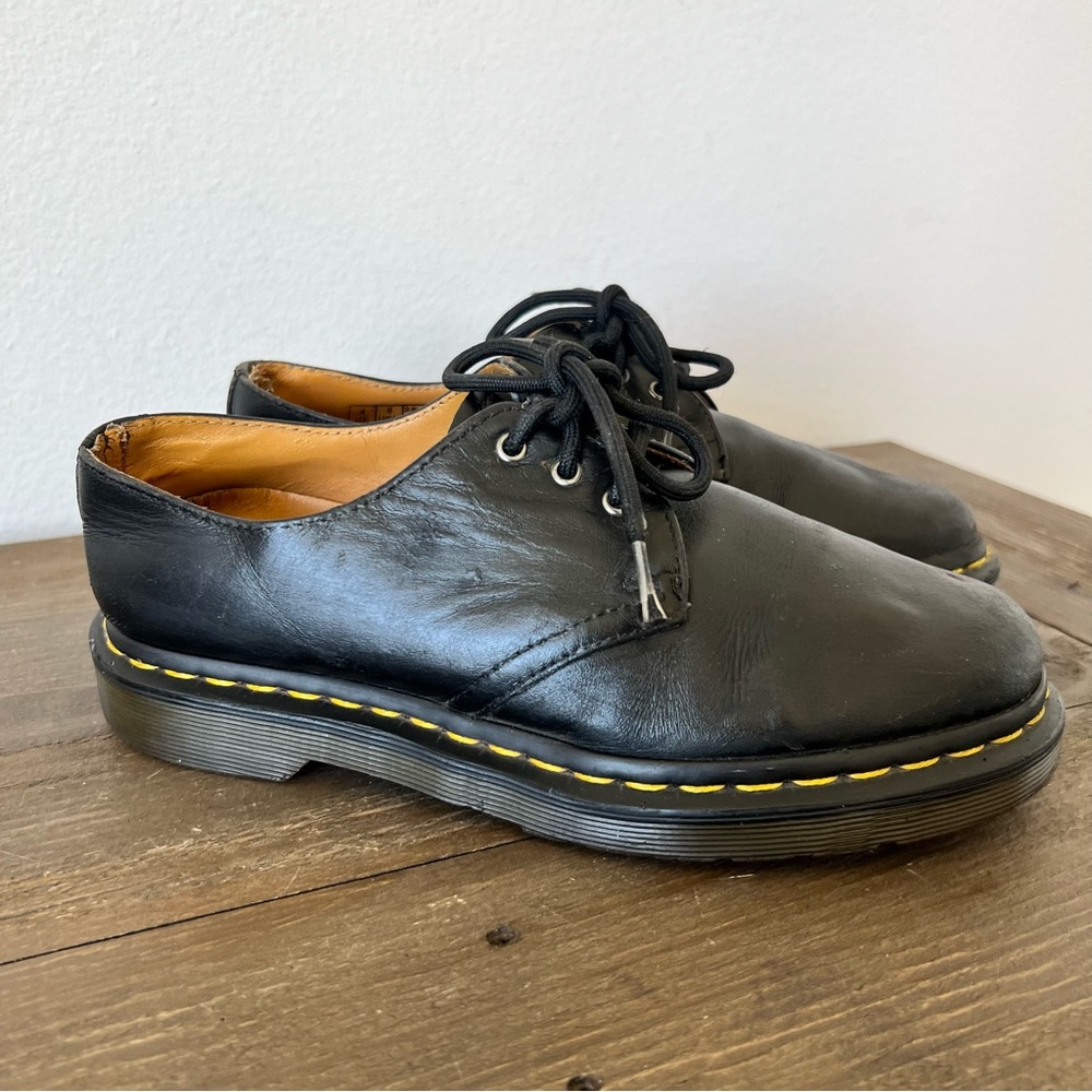DR. MARTENS 1461 BLACK LEATHER OXFORD SHOES SIZE 5